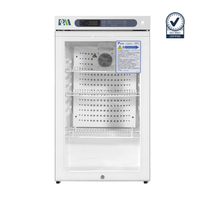 100L Portable Medical Pharmacy Vaccine Fridge Cabinet Glass Door For Drugs Cold Storage