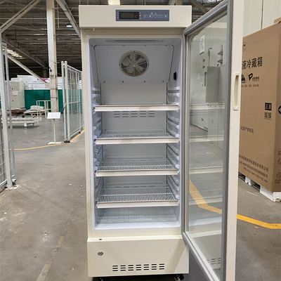 226L Medical Glass Door Pharmacy Display Cabinet Refrigerator For Hospital / Lab